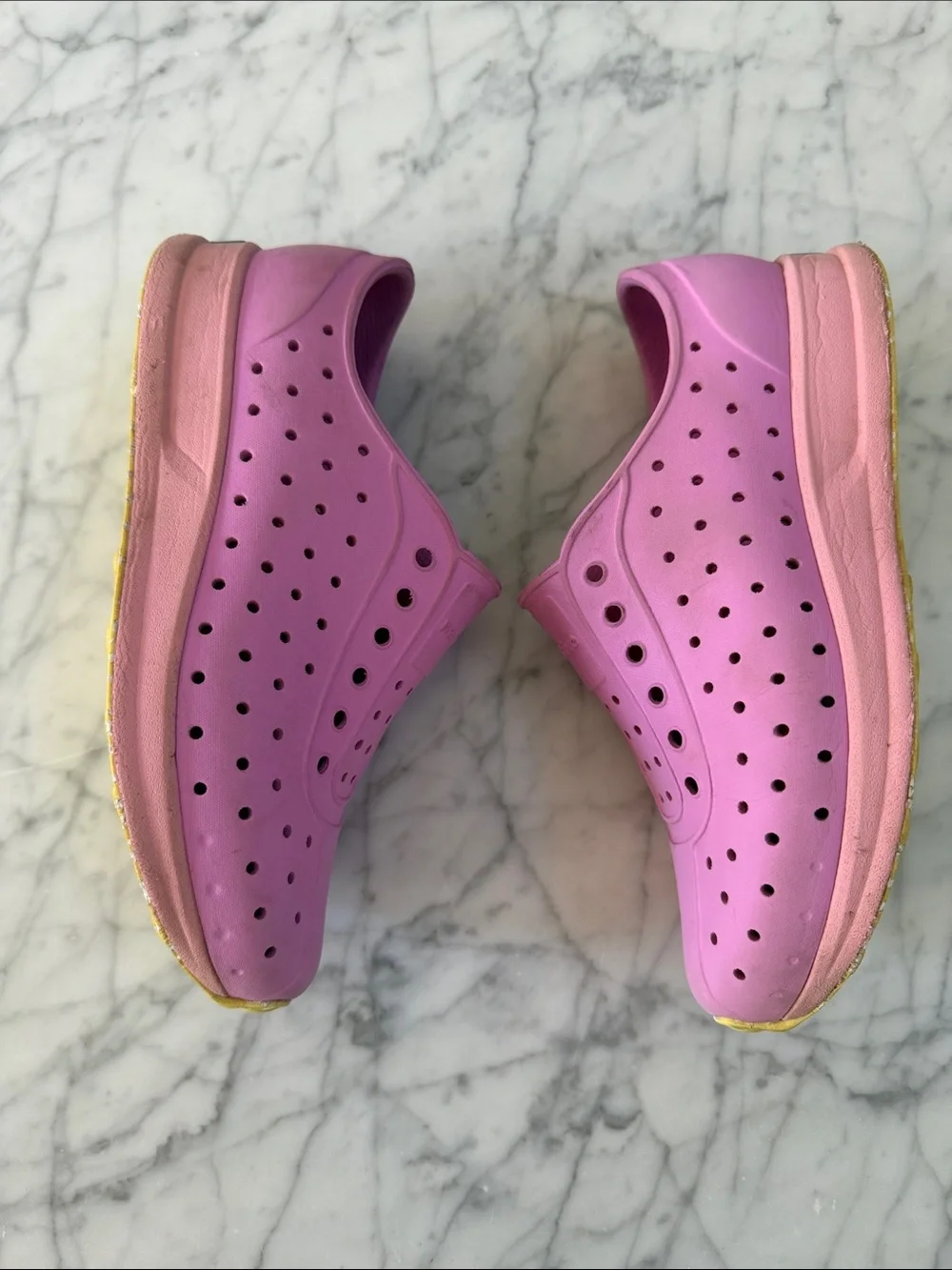 Native Shoes Robbie Sugarlite Slip-On Kids Sz 2 Pink Lightweight Water Shoes